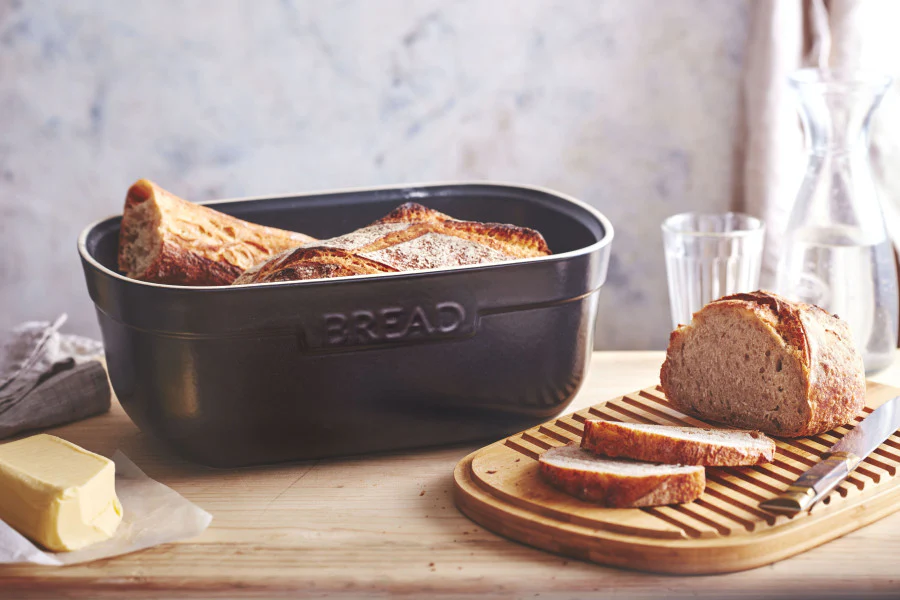 Emile Henry Bread Box - Truffle - Image 4