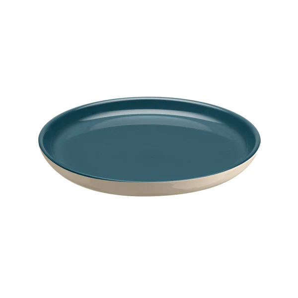 Emile Henry Large Plate 25cm - Blue Flame/Ivory