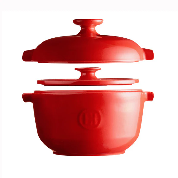 Emile Henry Rice Pot - Burgundy - Image 2