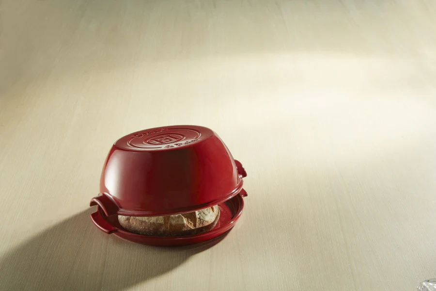 Emile Henry Round Bread Baker - Burgundy - Image 6