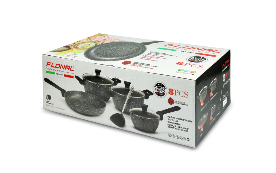 Flonal Petra Lavica 8 Piece Cookware Set - Image 2
