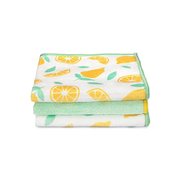 Full Circle Renew Microfiber Cloths set/3 - Citrus - Image 2