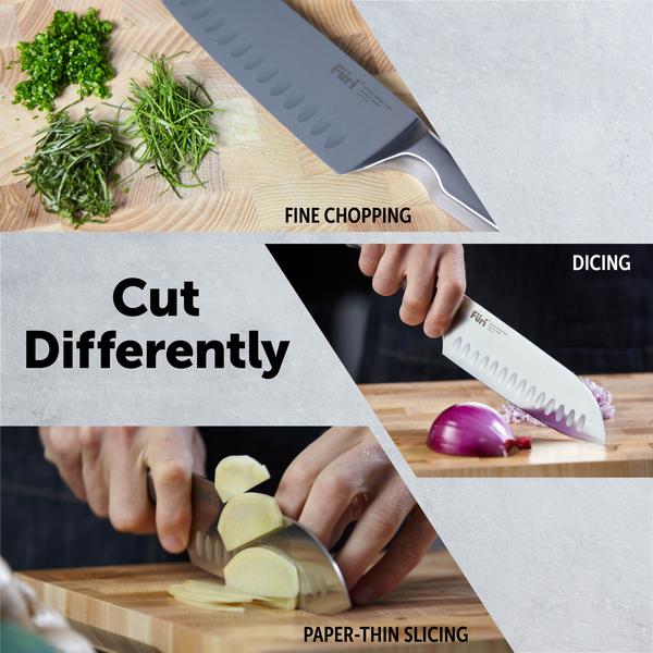 Furi Stone Knife Block Snow Terrazzo Set 5 Piece - Image 10