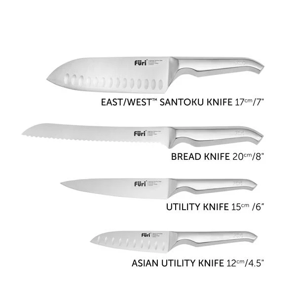 Furi Stone Knife Block Snow Terrazzo Set 5 Piece - Image 6