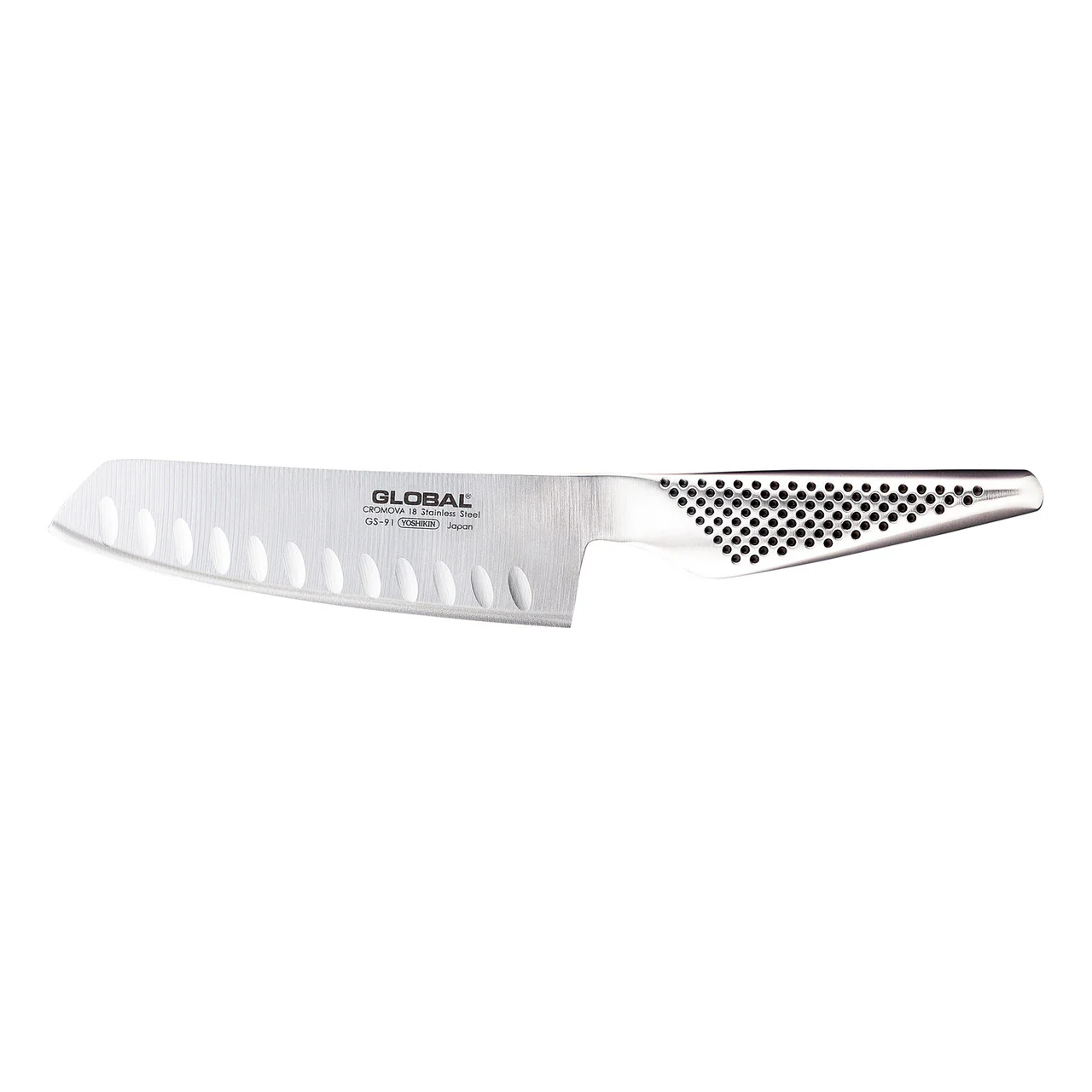 Global Classic 14cm Vegetable Knife - Fluted - Image 4