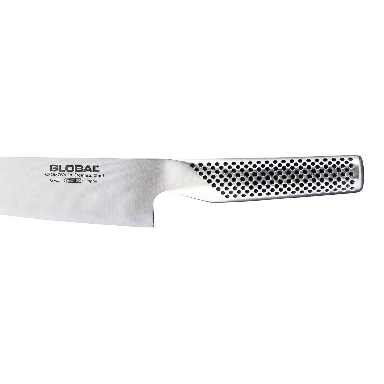 Global Classic G-55 Steel Cooks Knife - 18cm - Image 3