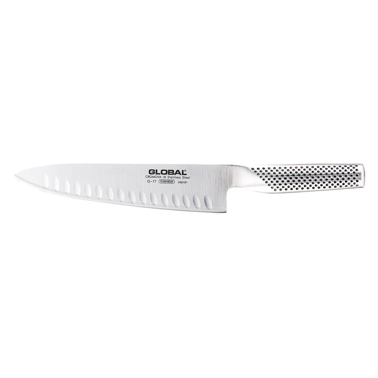 Global Classic 20cm Cook’s Knife Fluted G-80 - Image 3