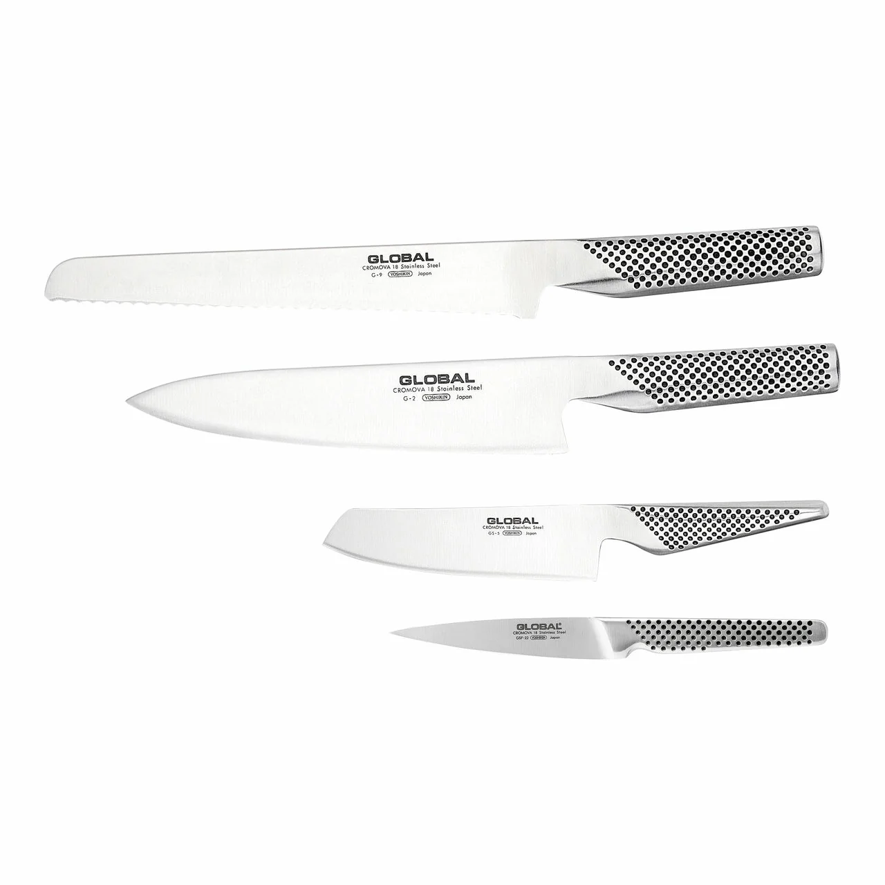 Global Ikasu Knife Block Set - 5 Piece