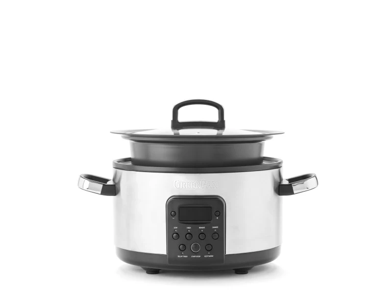 GreenPan Bistro Slow Cooker 3.7L PFAS Free - Stainless Steel - Image 3