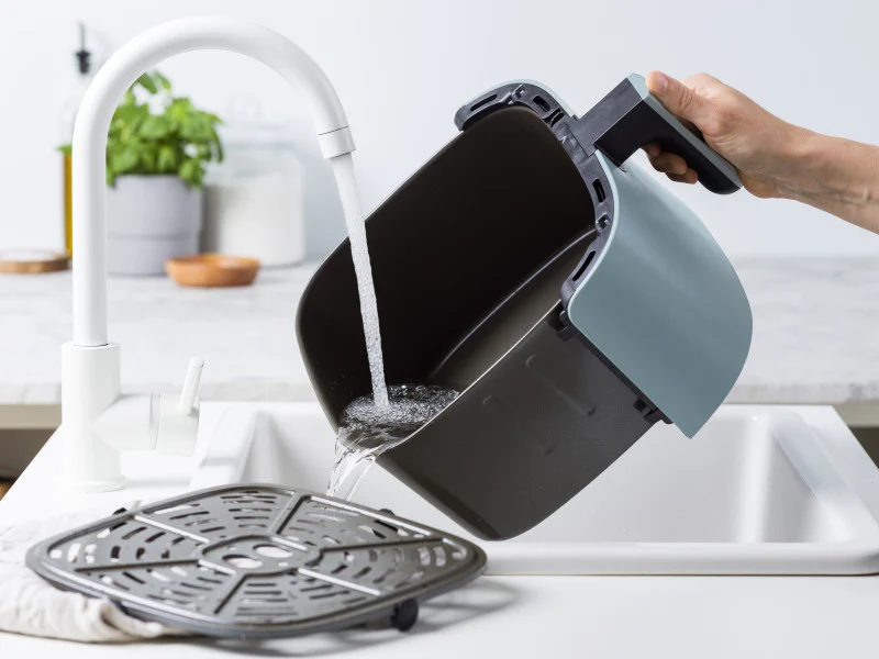 GreenPan Bistro Smokey Blue Airfryer Basket - Image 2