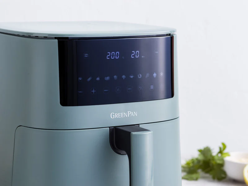 GreenPan Bistro XXL Coloured Air fryer Smokey Sky Blue 7.2L - PFAS Free - Image 3