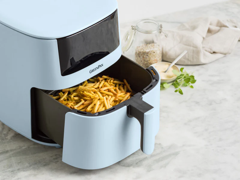 GreenPan Bistro XXL PFAS Free Coloured Air fryer Light Blue - 7.2L - Image 10