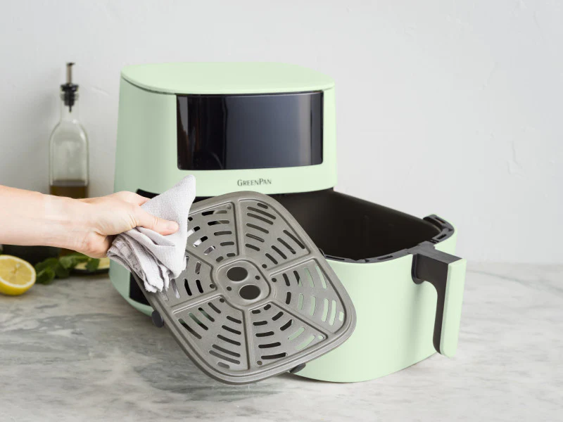 GreenPan Bistro XXL PFAS Free Coloured Air fryer Mint Green - 7.2L - Image 5
