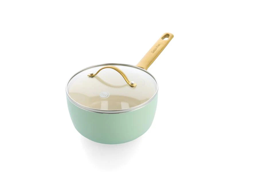 GreenPan Padova 6 (10) Piece PFAS Free Cookset Mint Green - Image 8