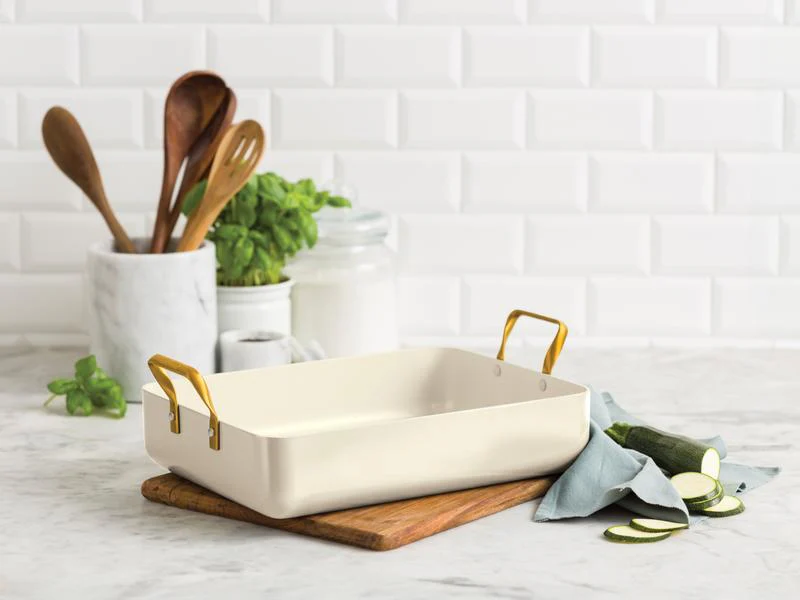 GreenPan Padova Cream PFAS Free Roasting Pan - Image 3