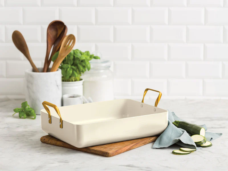 GreenPan Padova Cream PFAS Free Roasting Pan - Image 5