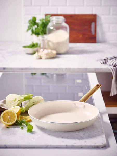 GreenPan Padova PFAS Free 28cm Open Frypan Cream - Image 4