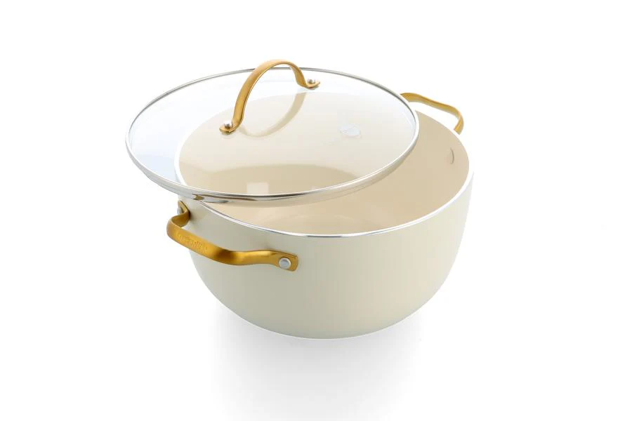 GreenPan Padova PFAS Free Casserole 24cm/4.71L Cream - Image 2