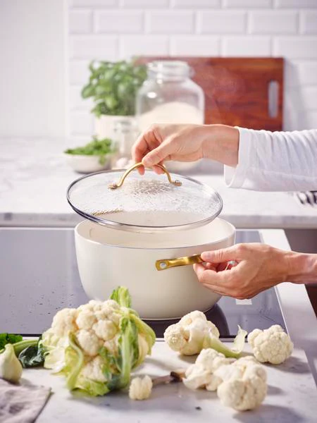 GreenPan Padova PFAS Free Casserole 24cm/4.71L Cream - Image 5