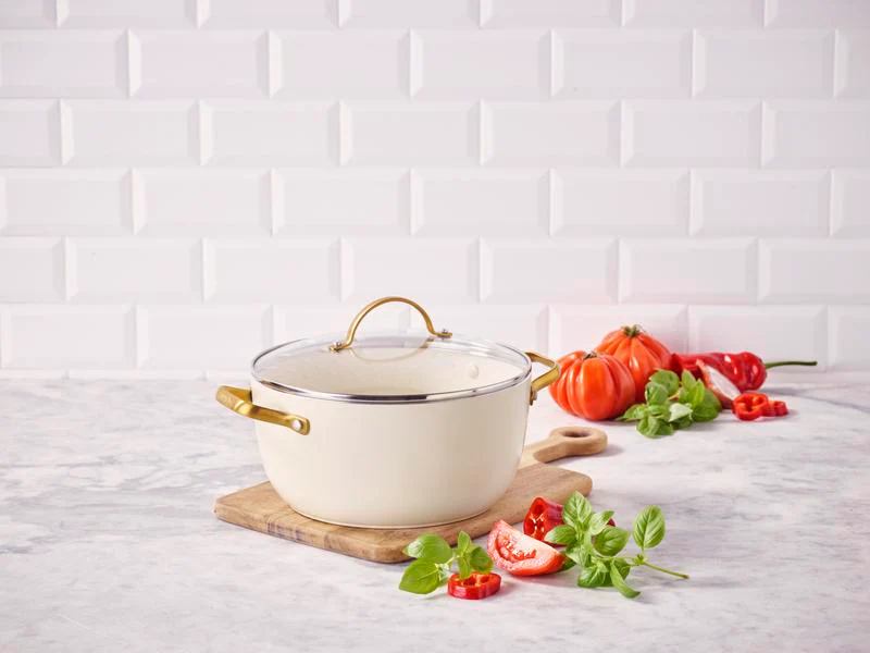 GreenPan Padova PFAS Free Casserole 24cm/4.71L Cream - Image 7