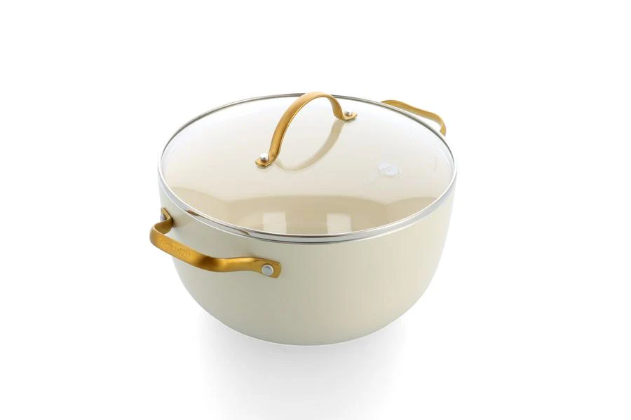 GreenPan Padova PFAS Free Casserole 24cm/4.71L Cream - Image 8