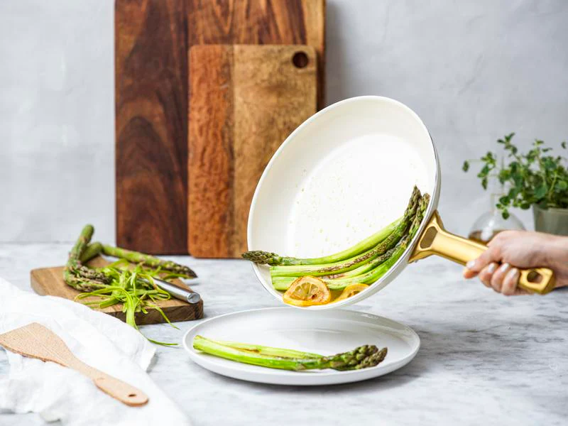 GreenPan Padova PFAS Free Frypan 20cm Cream - Image 4
