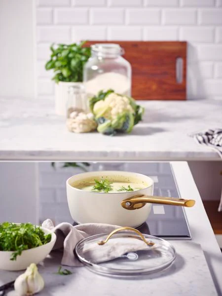 GreenPan Padova PFAS Free Saucepan 18cm/2.01L Cream - Image 7
