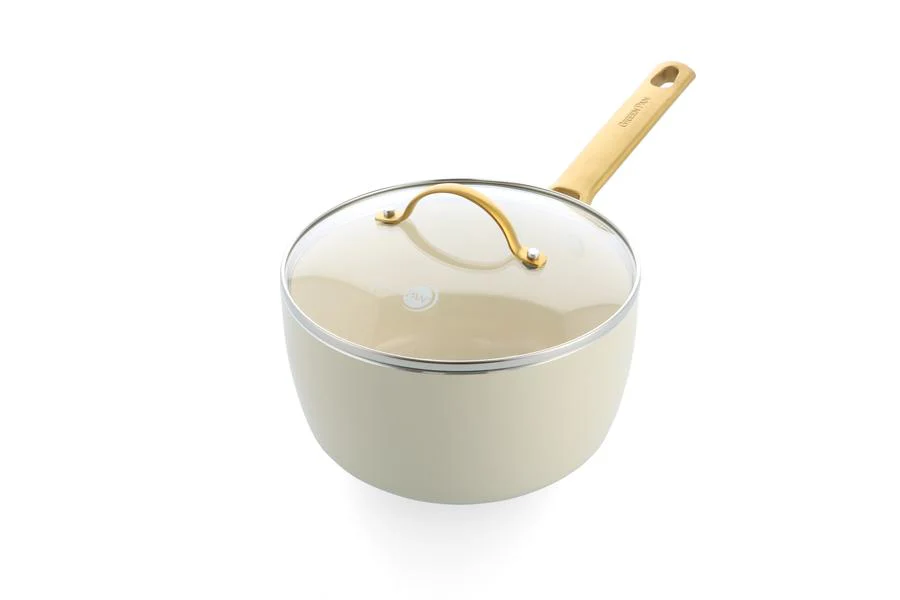 GreenPan Padova PFAS Free Saucepan 18cm/2.01L Cream - Image 9
