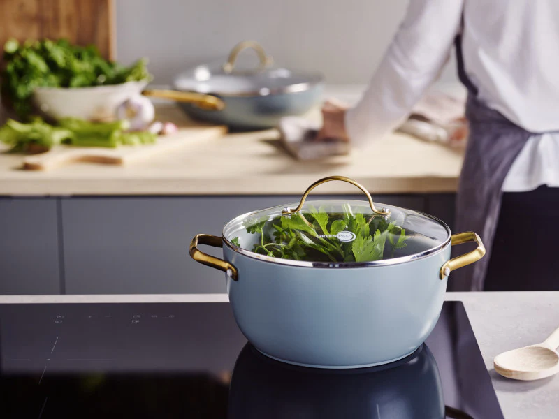 GreenPan Padova Smokey Blue Covered Casserole 24cm/4.7L - Image 5