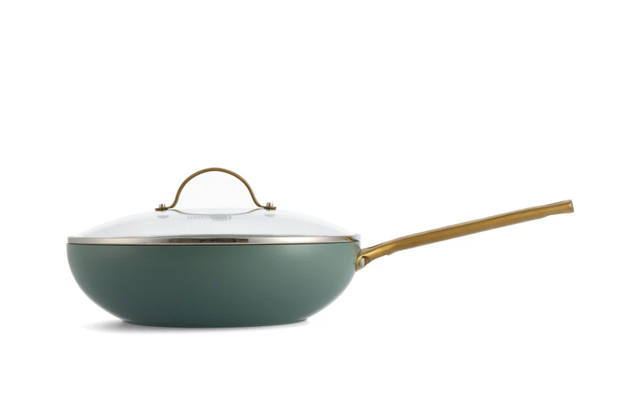 GreenPan Padova Smokey Blue Covered Wok 28cm/3.7L - Image 2