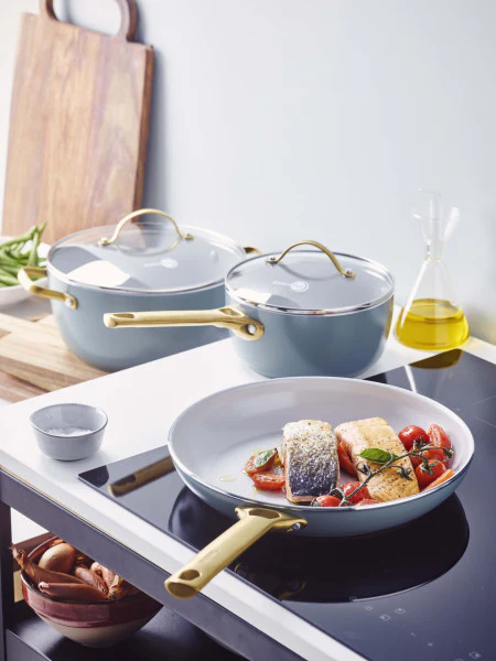 GreenPan Padova Smokey Blue Frypan 20cm - Image 6