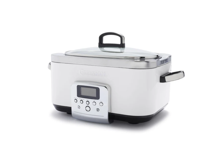 GreenPan Slow Cooker 6L - Cloud Cream Nonstick
