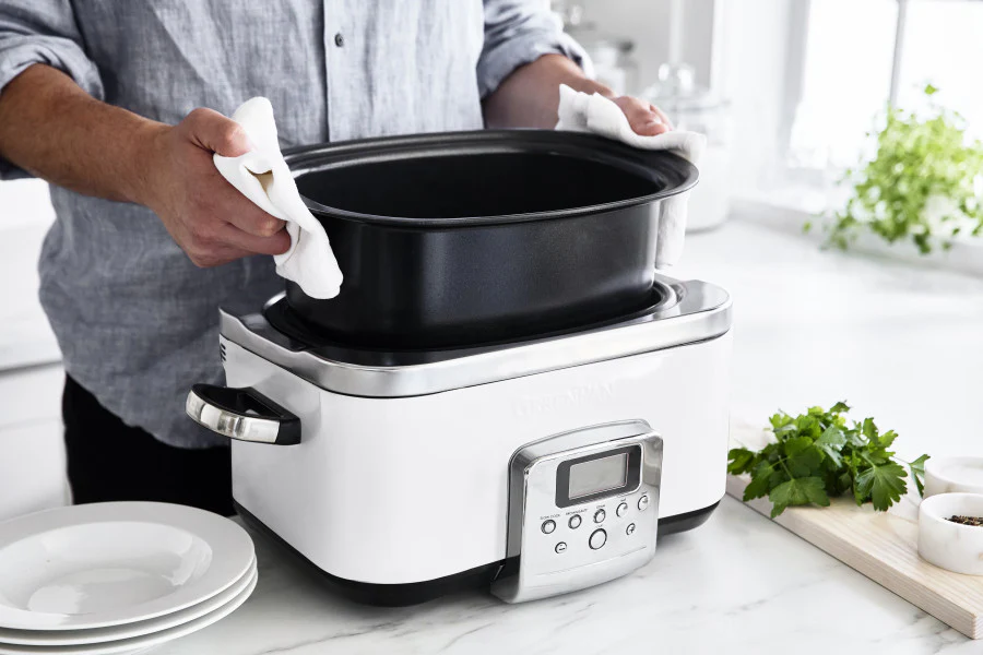 GreenPan Slow Cooker 6L - Cloud Cream Nonstick - Image 5