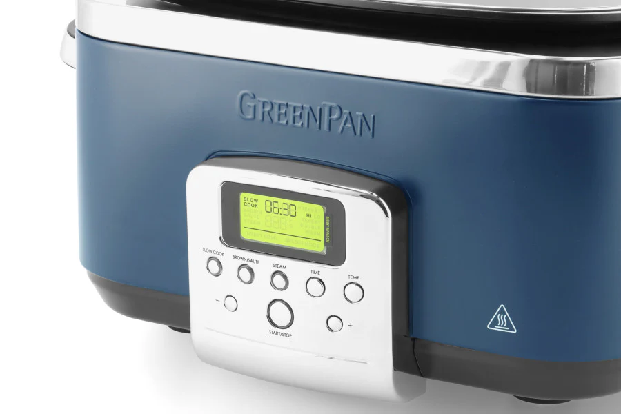 GreenPan Slow Cooker 6L PFAS Free - Oxford Blue - Image 3