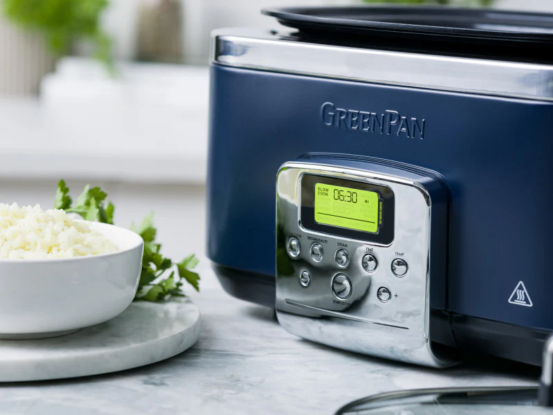 GreenPan Slow Cooker 6L PFAS Free - Oxford Blue - Image 8