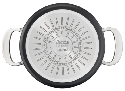 Jamie Oliver Tefal Cook’s Classics Non-stick Hard Anodised Stewpot - 24cm/5.3L + Lid - Image 3