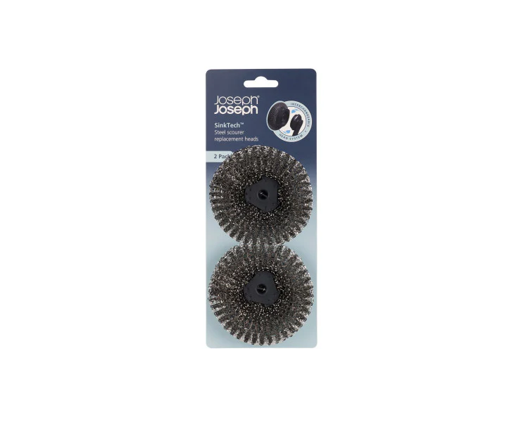 Joseph Joseph SinkTech Steel scourer replacement heads - Pack of 2 - Image 2