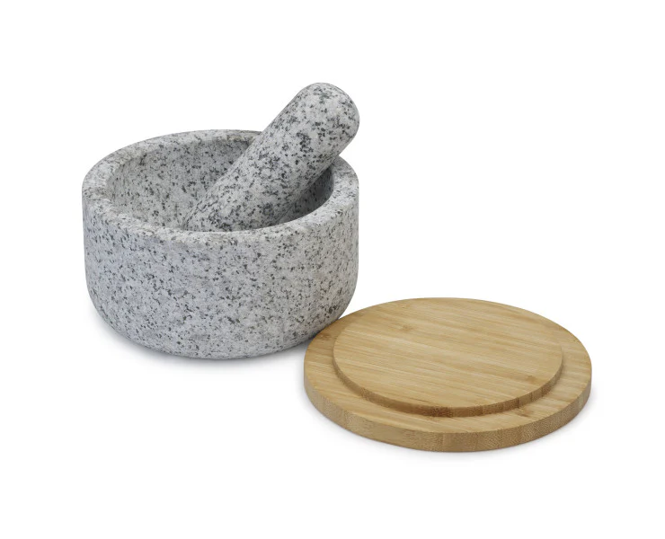 Joseph Joseph Dash Granite estle & Mortar with Bamboo Lid - Image 3