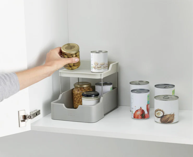 Joseph Joseph Duo 2tier Cupboard Orgniser w/Drawer - Image 3