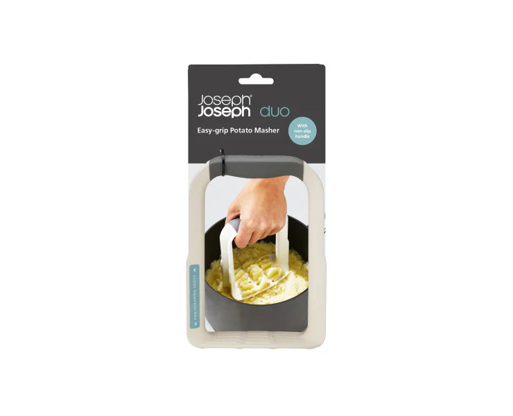 Joseph Joseph Duo Potato Masher White - Suitable for non-stick cookware - Image 3