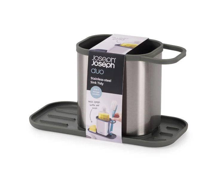 Joseph Joseph Duo Steel Sink Tidy Brush holder - Image 2