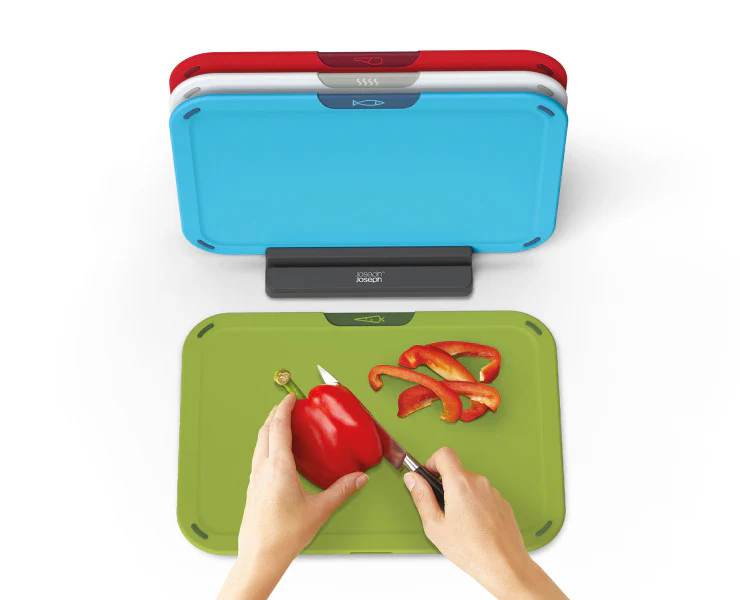 Joseph Joseph Duo 4-piece Chopping Board Set with Storage Stand - Image 5
