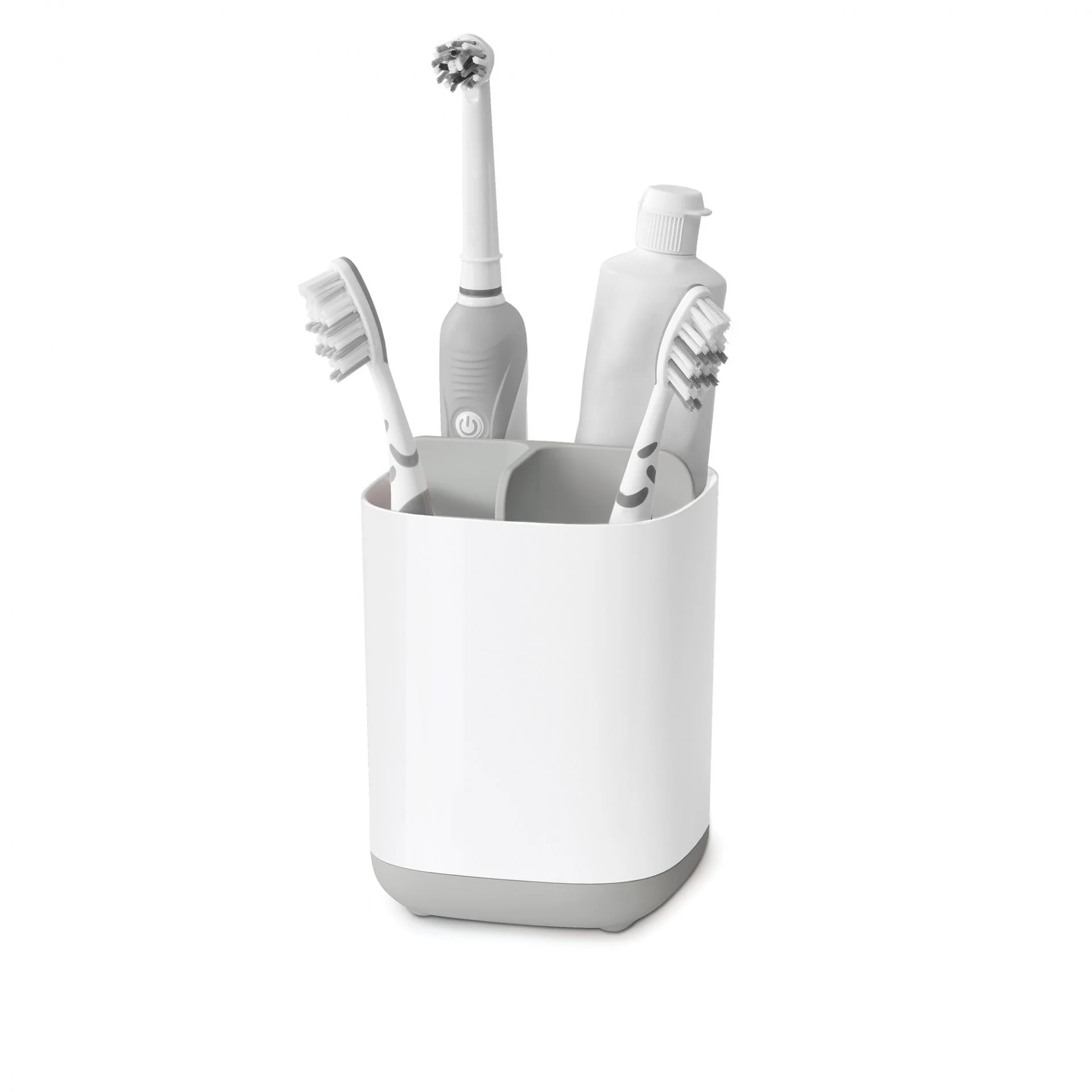 Joseph Joseph Easy store Toothbrush Caddy - Versatile storage for electric/battery toothbrushes, toothpaste tubes, and dental floss - Image 3