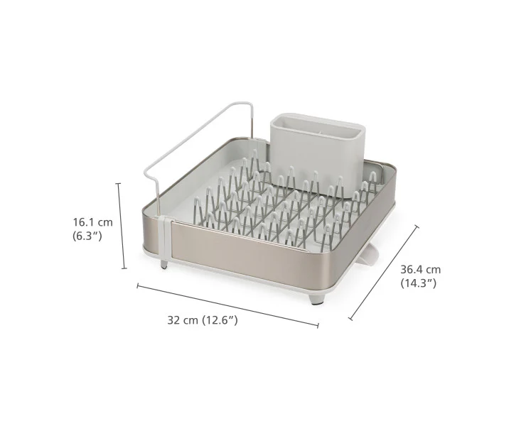Joseph Joseph Extend Dish Rack Stainless Steel – Polypropylene Stone Color - Image 2