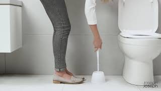 Joseph Joseph Premium Flex – Smart Hygienic Silicone Toilet Brush with Holder Set - Image 6