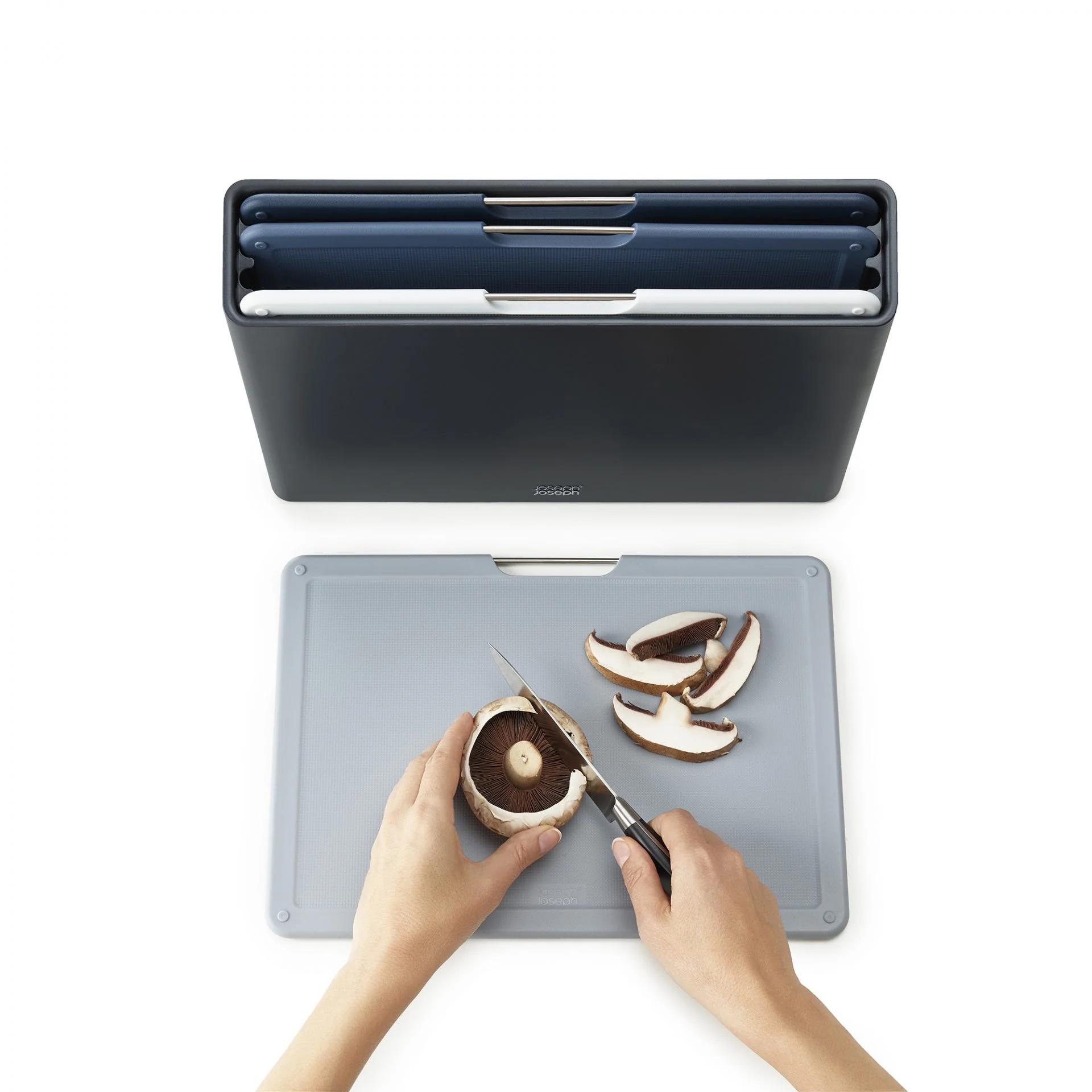 Joseph Joseph Folio Large Chopping Board Set Graphite - 4 Piece - Image 4