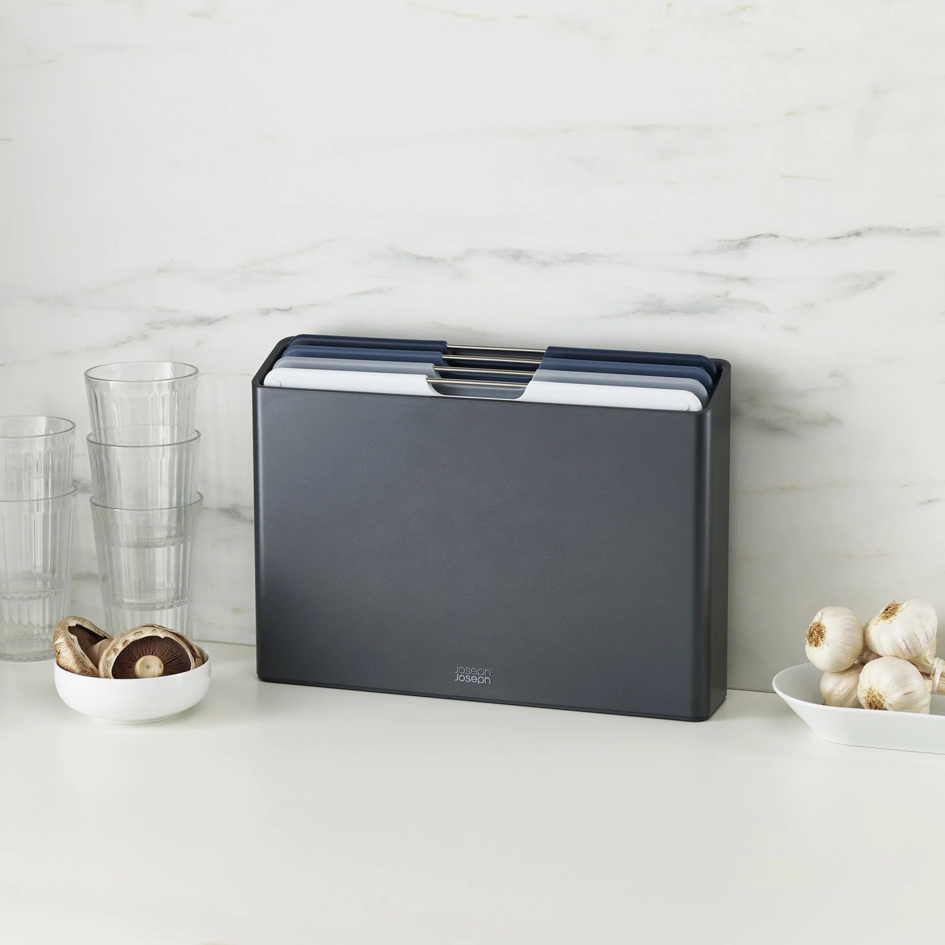 Joseph Joseph Folio Large Chopping Board Set Graphite - 4 Piece - Image 5