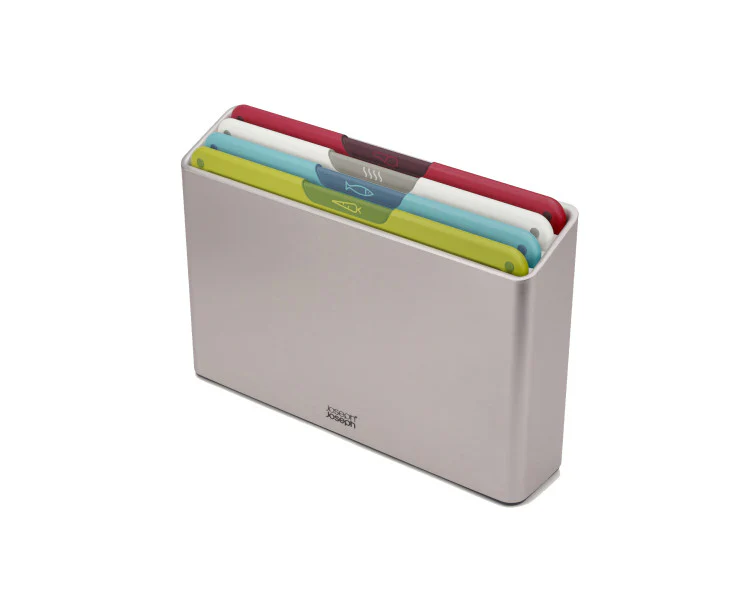 Joseph Joseph Folio Icon Multicolour Chopping Board Set Regular Steel Case – 4 piece