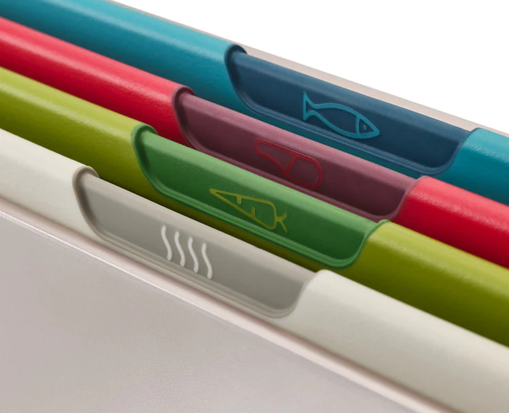 Joseph Joseph Folio Icon Multicolour Chopping Board Set Regular Steel Case – 4 piece - Image 4