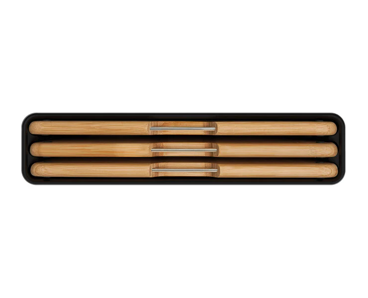 Joseph Joseph Folio Bamboo Chopping Board Set Stainless-Steel Case – 3 Piece - Image 3
